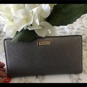 Pewter Silver Kate Spade Wallet