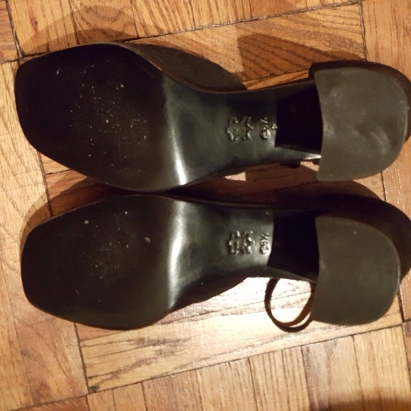 Beautiful Black Suede Platform Sandals - Sz 38-1/2 - Picture 6 of 6