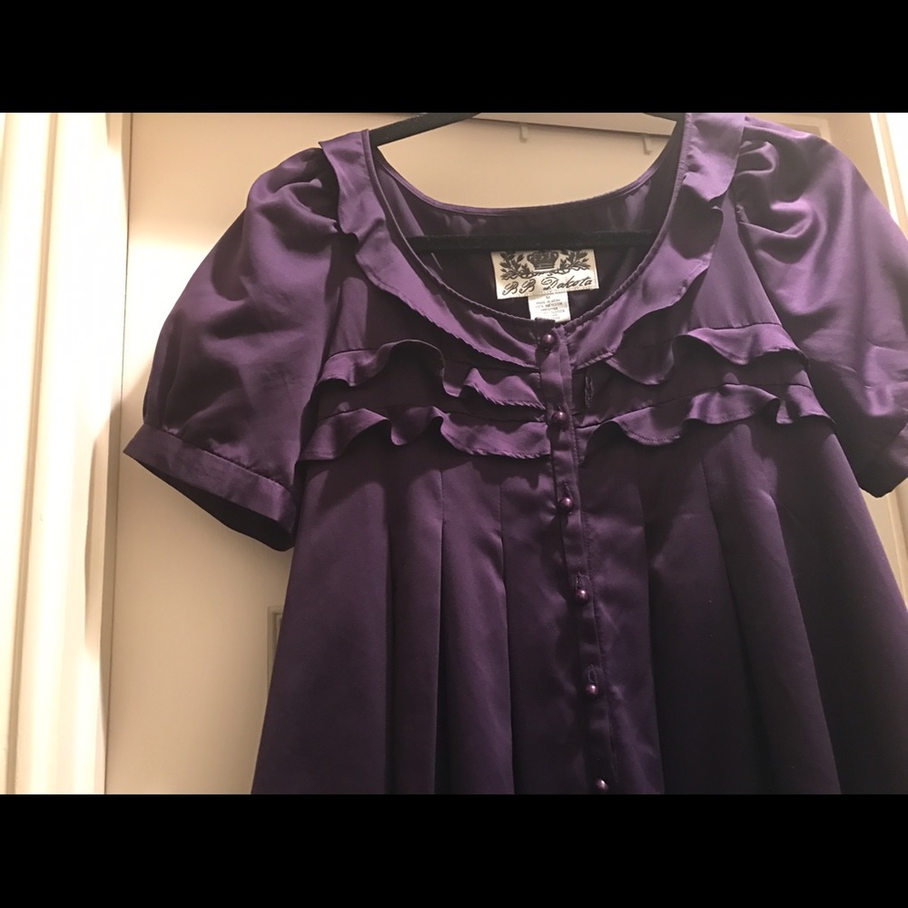 Silk Dress purple size Medium