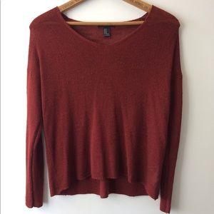 Maroon knit sweater