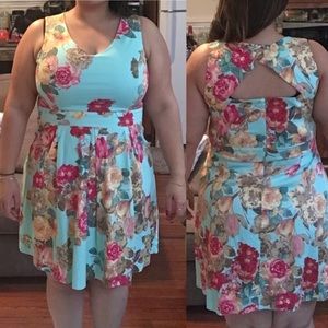 Floral print dress