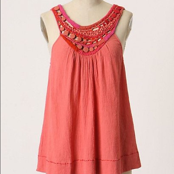 RARE Anthropologie Saivana Captured Embers Tank - Picture 1 of 6