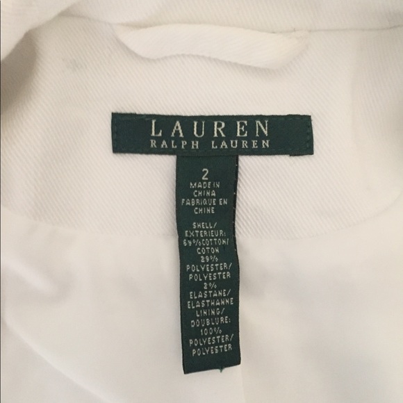 Ralph Lauren white motorcycle jean jacket - Picture 5 of 8