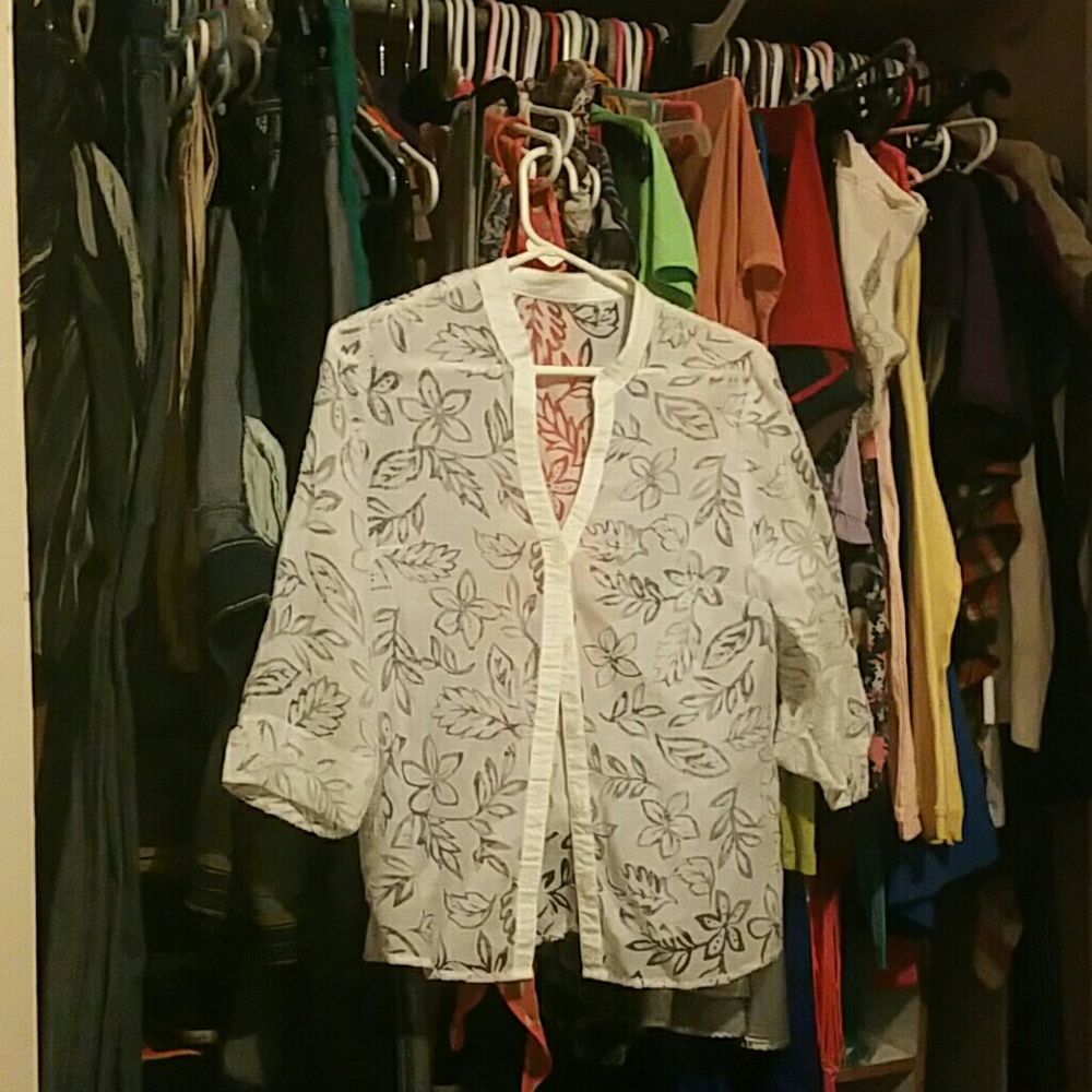 Nice a white blouse