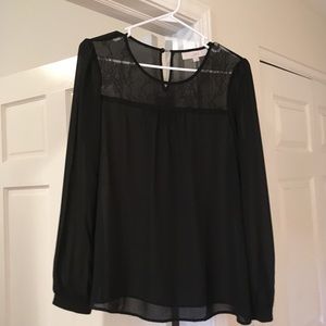 Black loft blouse