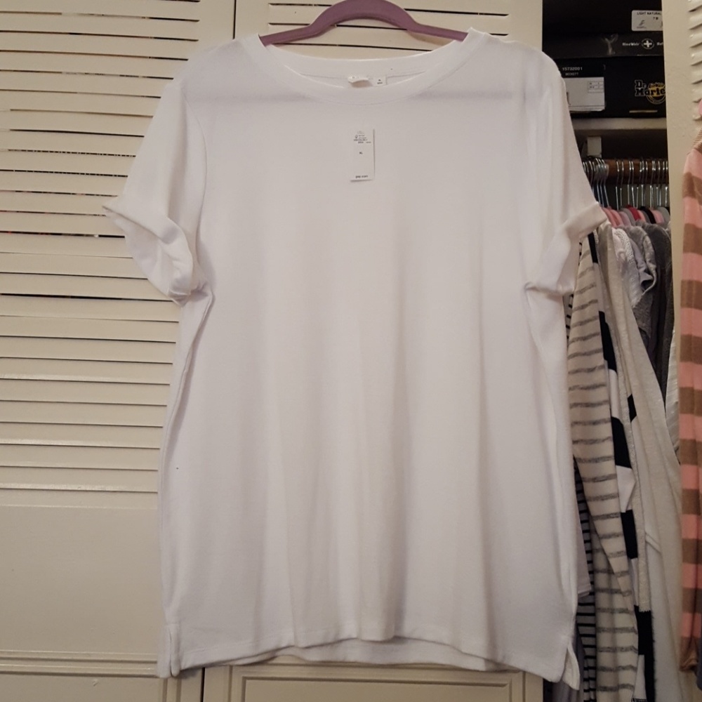 NWT GAP White Short Sleeve T-Shirt Sizr XL