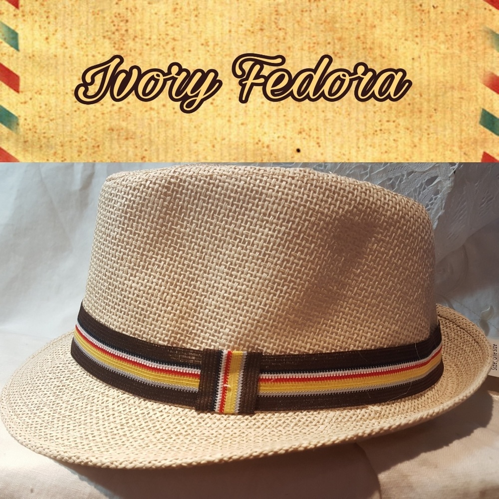 Fedora Short Brim Unisex Hat, 4 Colors  Ribbon Accent, 8-1/2 L X 6 1/2 W - Picture 10 of 16