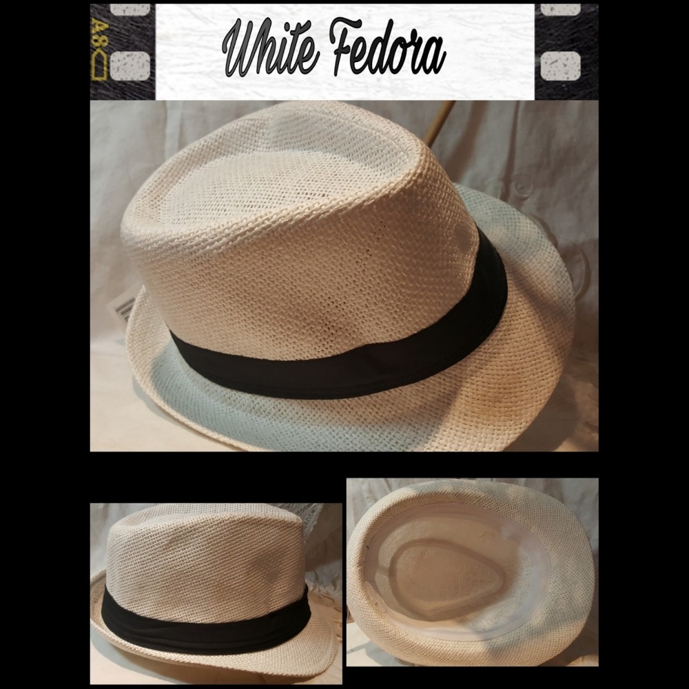 Fedora Short Brim Unisex Hat, 4 Colors  Ribbon Accent, 8-1/2 L X 6 1/2 W - Picture 7 of 16