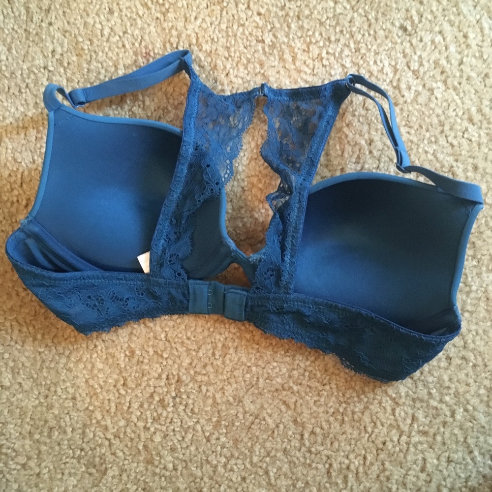 Blue Racerback Bra - Picture 2 of 3