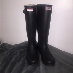 Hunter Refined Matte Black Boots