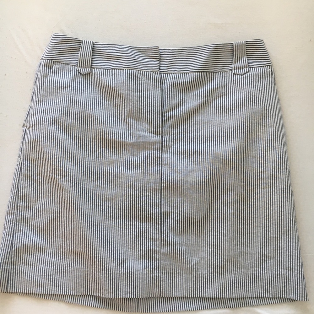 Blue and White Striped Loft Skirt size 4