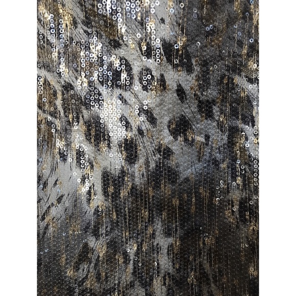 Leopard Print Sequin Dress | Multi - Picture 4 of 4