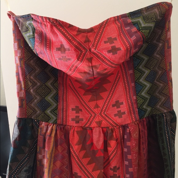 Aztec print strapless dress - Picture 8 of 8