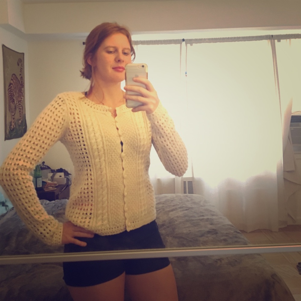 Lucky brand crochet sweater