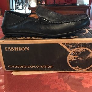 Size 12 leather moccasins NIB