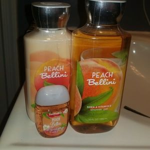 Bath & Body works set- Peach Bellini