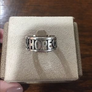 James Avery Faith Love Hope Ring
