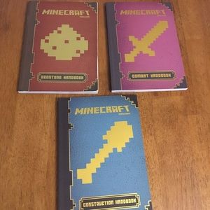 3 MINECRAFT paperback books