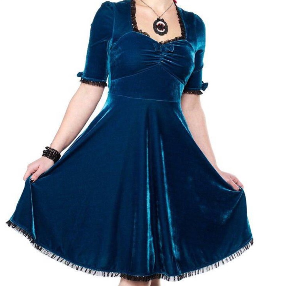 Sour Puss Velvet Vivienne Dress