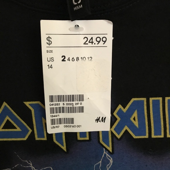 H&M Divided Iron Maiden Tee - Picture 2 of 2