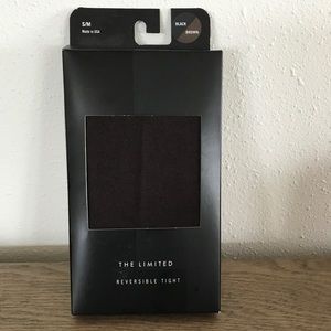 The Limited Reversible Brown Black Tights