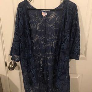Lularoe small Lindsay navy blue
