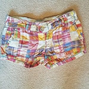 Plaid American Eagle shorts
