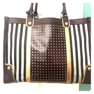 Henri Bendel classic Centennial Stripe Tote