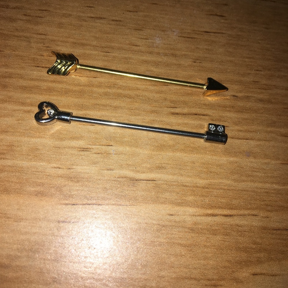 Industrial piercings bars