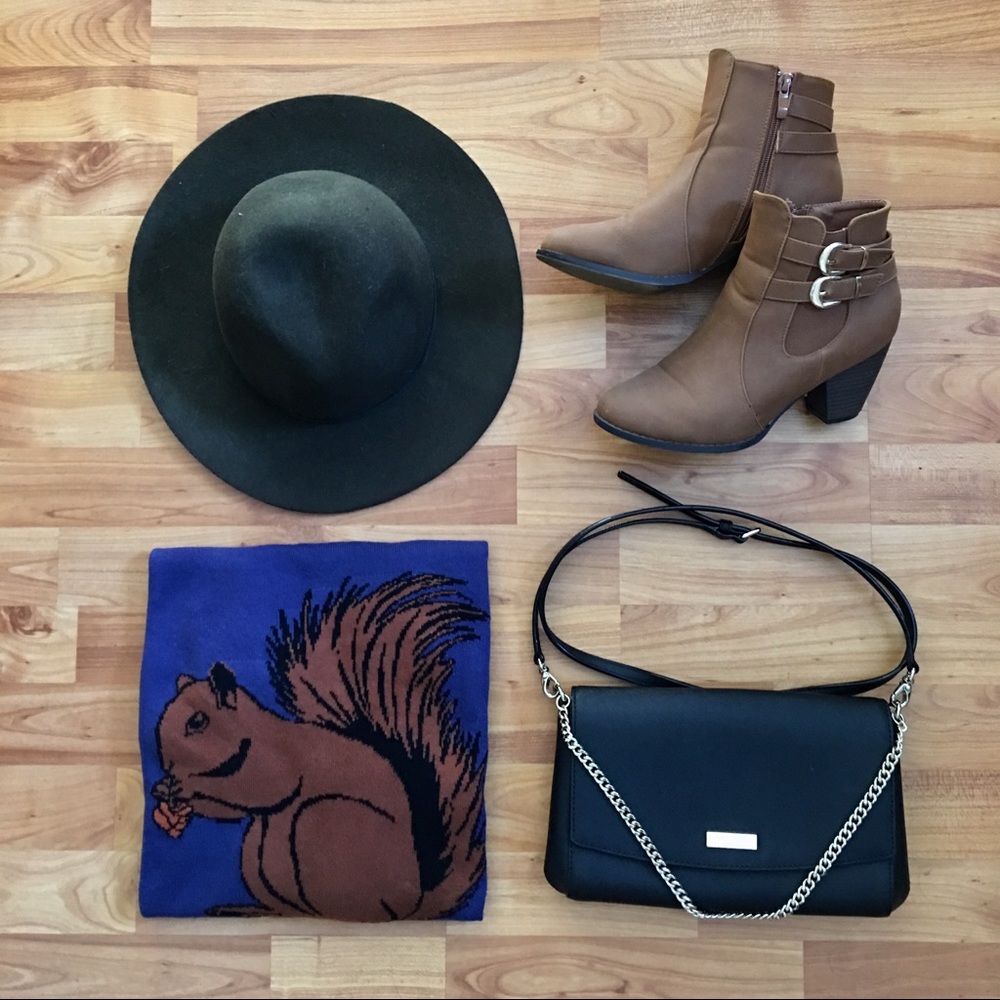 Navy Blue Squirrel Sweater