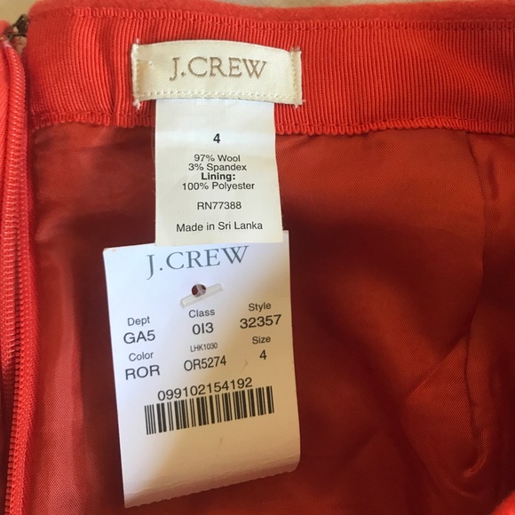 Burnt orange mini with side pleat - Picture 2 of 2