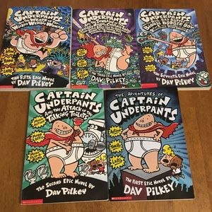 Captain Underpants: 4 paperback books.