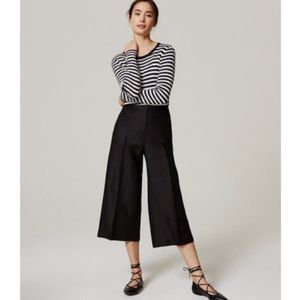 NWT LOFT Tea Garden Culottes Linen