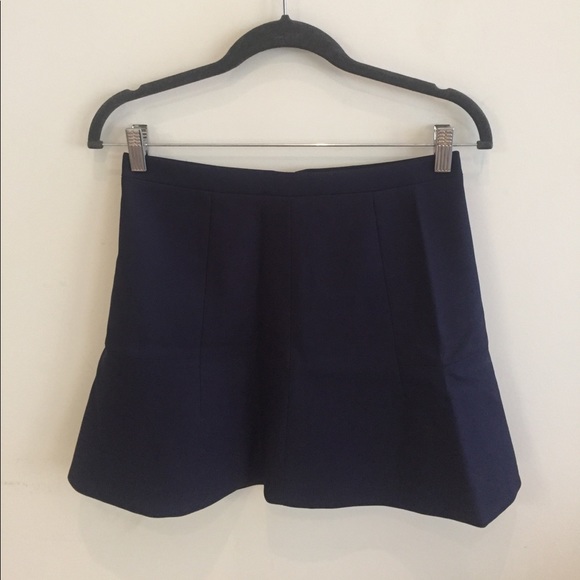 J. Crew Navy Skater Skirt - Worn Only a Few Times - Picture 1 of 6