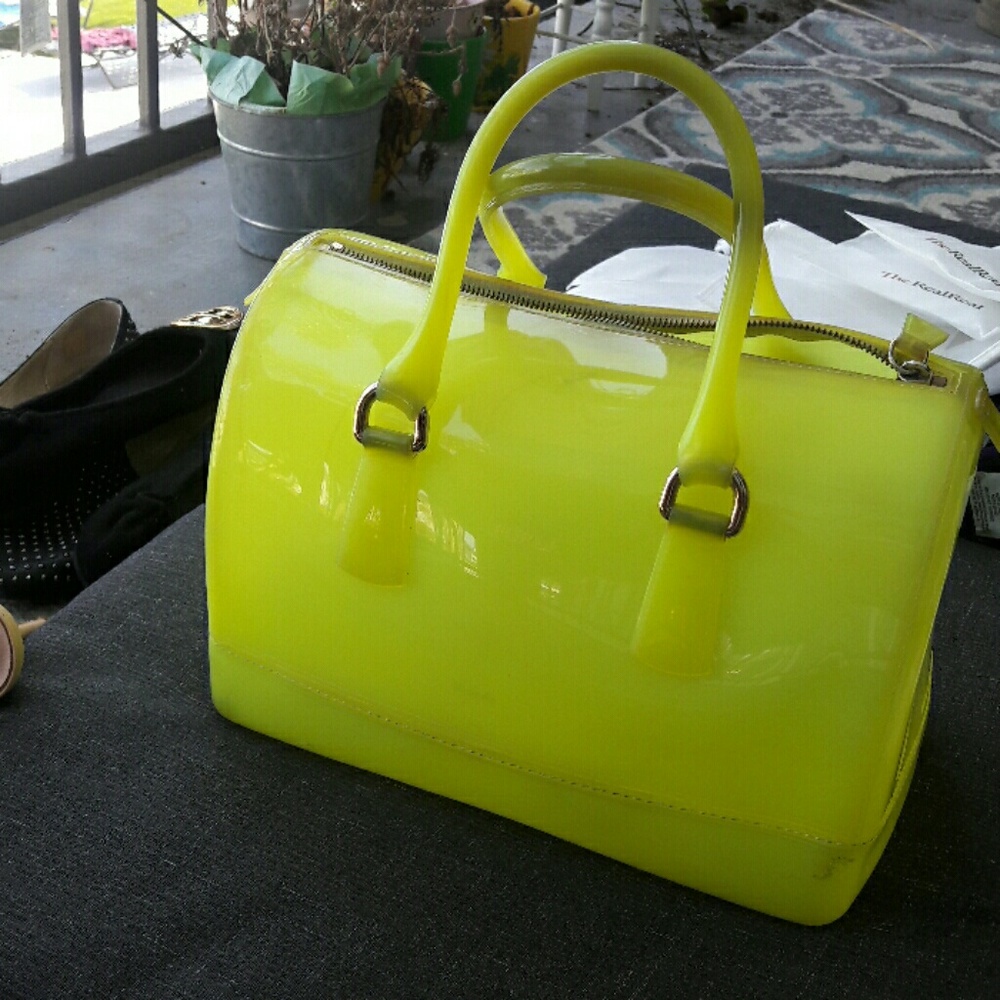 Furla super cute neon bag
