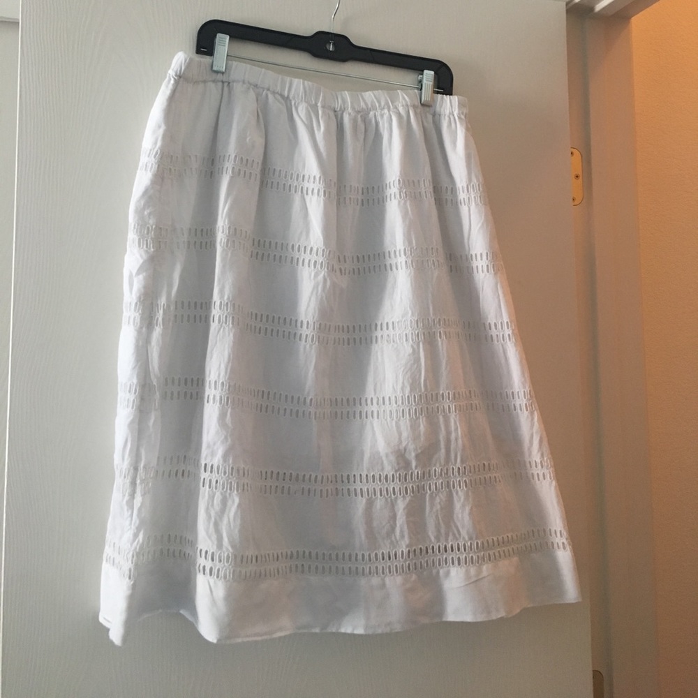 Gap midi white skirt XL
