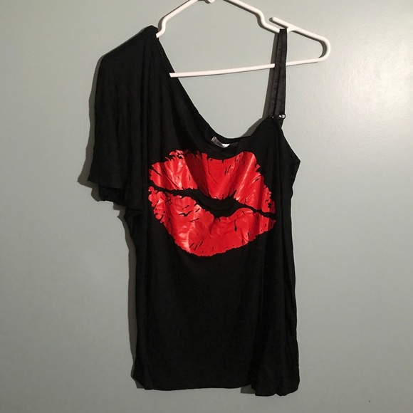 Sealed With A Kiss One Shoulder Sleeveless Top XL - Picture 2 of 8