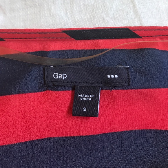 Nautical red and navy striped dress - Picture 2 of 2