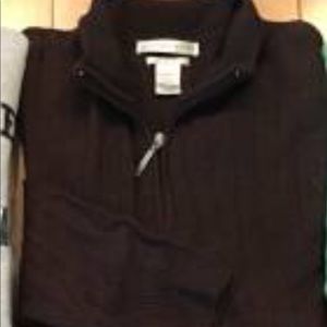 Geoffrey Beene brown zip up