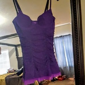 Victoria's Secret Purple Ruched Teddy