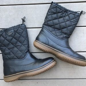 Coach Samara Aniline Leather/ Nylon Black Boots
