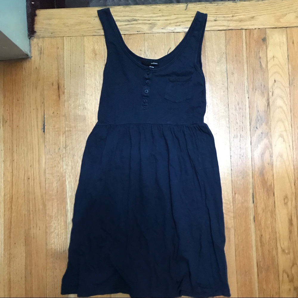 Navy pocket dress