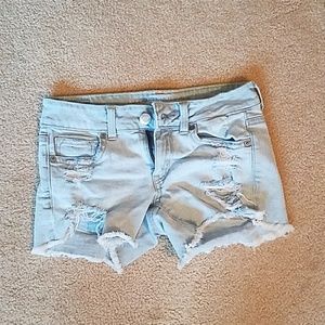 American Eagle ripped jean shorts
