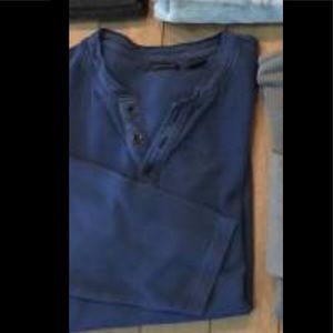 DNKY Jeans blue button up long sleeve