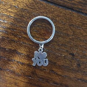 James Avery I love you Ring/Charm