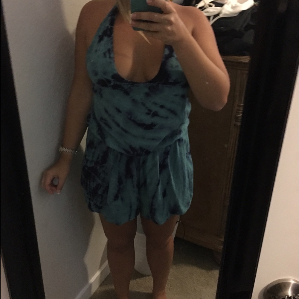 Young fabulous and broke tye dye romper