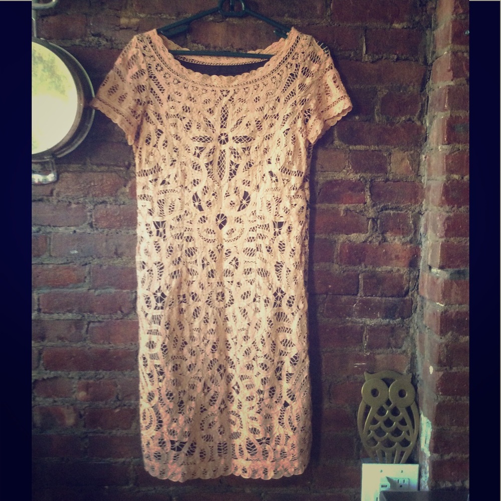 Catherine Malandrino Crochet/Lace Dress Sz 4