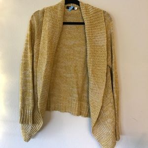 Yellow cardigan