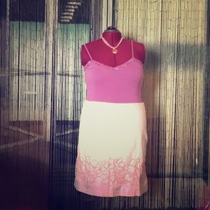 Embroidered Pink skirt great to finish out summer