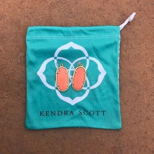 Kendra Scott Coral Magnesite Elle Earrings